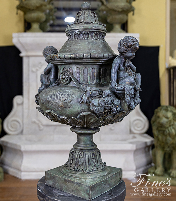 Bronze Fountains  - Italian Bronze Cherubs Fountain - BF-849